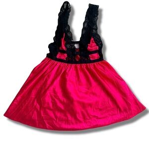 Victoria’s Secret Lace Slip – Small | Coquette Boudoir Glam | Satin Babydoll